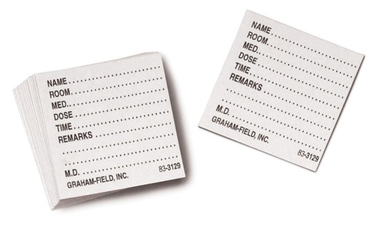 Medicine Dispenser Tray Cards