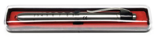 Penlight, Stainless Steel, Pupil Gauge Imprint