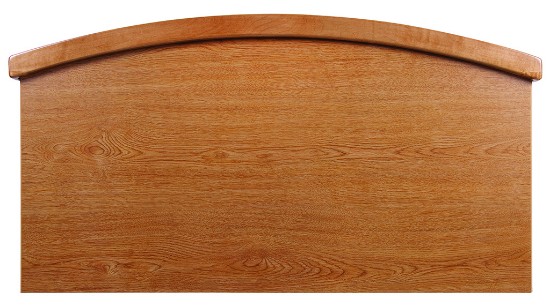 Crescent Wood Cap Headboard