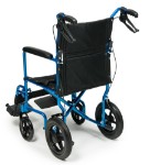 Deluxe Aluminum Transport Chair- 12 in Rear Wheel