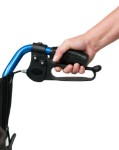 Deluxe Aluminum Transport Chair- 12 in Rear Wheel
