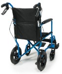 Deluxe Aluminum Transport Chair- 12 in Rear Wheel