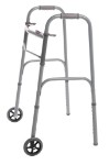 Two Button Folding Walker with 5" Wheels