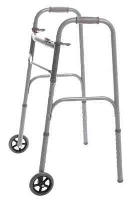 Picture of Two Button Folding Walker with 5" Wheels