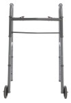 Two Button Folding Walker with 5" Wheels