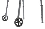Two Button Folding Walker with 5" Wheels