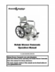 Operation Manual - Rehab Shower Commodes - Manufactured 2020 and prior