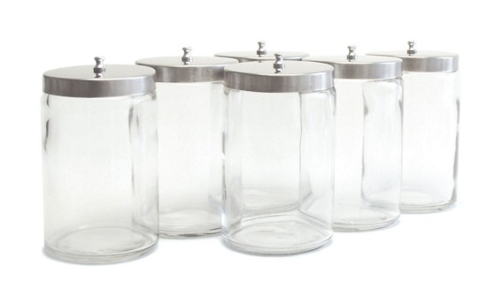 Unlabeled Flint Glass Sundry Jars