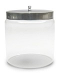 Unlabeled Flint Glass Dressing Jars With Covers