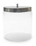 Unlabeled Flint Glass Dressing Jars With Covers