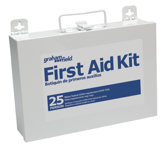 Stocked First Aid Kit - 25 person