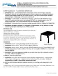 Instructions for Use - Economy Foot Stool, Epoxy Finished Steel