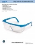 Product Sheet - Safety Glasses with Side Shields in Blue Frame [GF1200142RevA12]