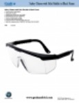 Product Sheet - Safety Glasses with Side shields in Black Frame [GF1200080RevB12]