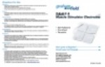 Operation Manual - T.E.N.S & Muscle Stimulator Electrodes