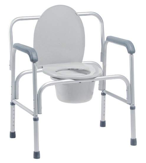Bariatric 3-in-1 Aluminum Commode