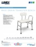 Product Sheet - Maxi-Drain Transfer Bench