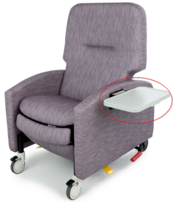 Picture of Side Table, Clinical Care Recliner