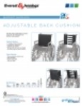 Product Sheet - Adjustable Back Cushion