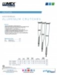 Product Sheet - Universal Aluminum Crutches