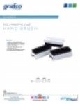 Product Sheet-Polypropylene Hand Brush
