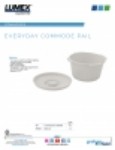 Product Sheet-Everyday Commode Pail, 7 Quart Capacity
