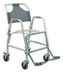 Deluxe Shower Transport Chair with Footrests