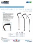Product Sheet - Adjustable Offset Canes - Nitrile Grip
