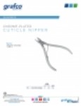 Product Sheet - Chrome Plated Cuticle Nipper