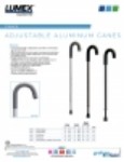 Product Sheet - Adjustable Aluminum Canes