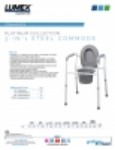 Product Sheet - Platinum Collection 3-in-1 Steel Commode