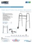 Product Sheet - Two Button Folding Walker