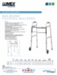 Product Sheet - Dual Release Folding Walkers