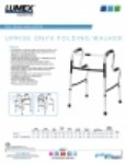 Product Sheet - UpRise Onyx Folding Walker