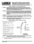 Instructions - Floor stand