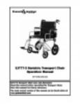 Operation Manual - Bariatric Transport Chair