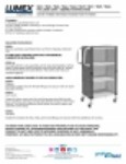User Manual - PVC Three-Shelf Utility Cart