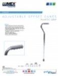 Product Sheet - Adjustable Offset Canes - Plastic Grip