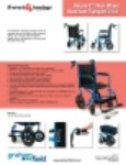 Product Sheet - Deluxe 12 Rear Wheel Aluminum Transport Chair