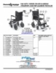 Replacement Parts List - Deluxe Aluminum Transport Chair