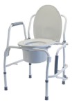 Silver Collection 3-in-1 Steel Drop Arm Commode