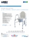 Product Sheet - Silver Collection 3-in-1 Steel Drop Arm Commode