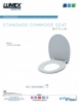 Product Sheet - Standard Commode Seat With Lid