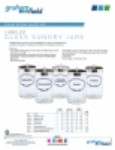 Product Sheet - Labeled Glass Sundry Jars