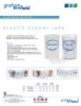 Product Sheet - Plastic Sundry Jars