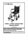 Operation Manual - Steel Transport Chair