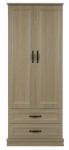 2 Door 2 Drawer Wardrobe