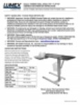 Instruction Manual - Lumex® Overbed Table