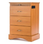3 Drawer Bedside *Custom bedside shown. Pull out shelf and USB shown (Sold separately)
