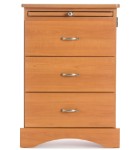 3 Drawer Bedside *Custom bedside shown. Pull out shelf and USB shown (Sold separately)